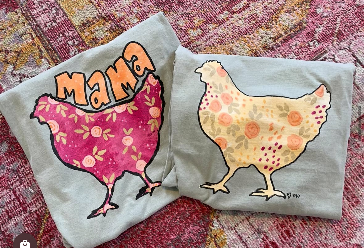 Mama hen comfort colors tee