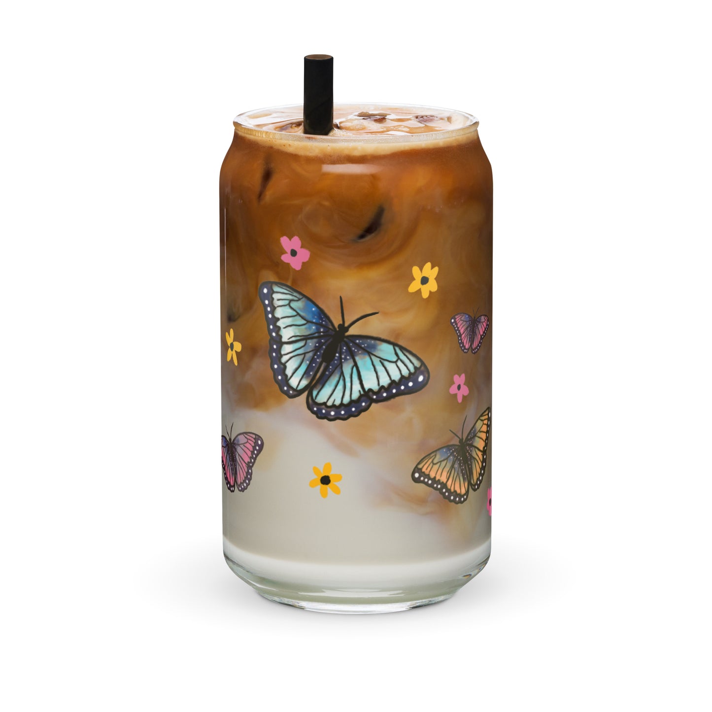 Butterfly Can-shaped glass