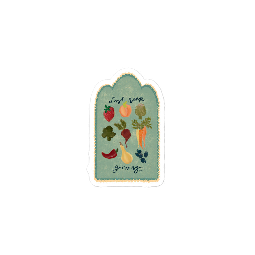 Keep Growing Bubble-free sticker