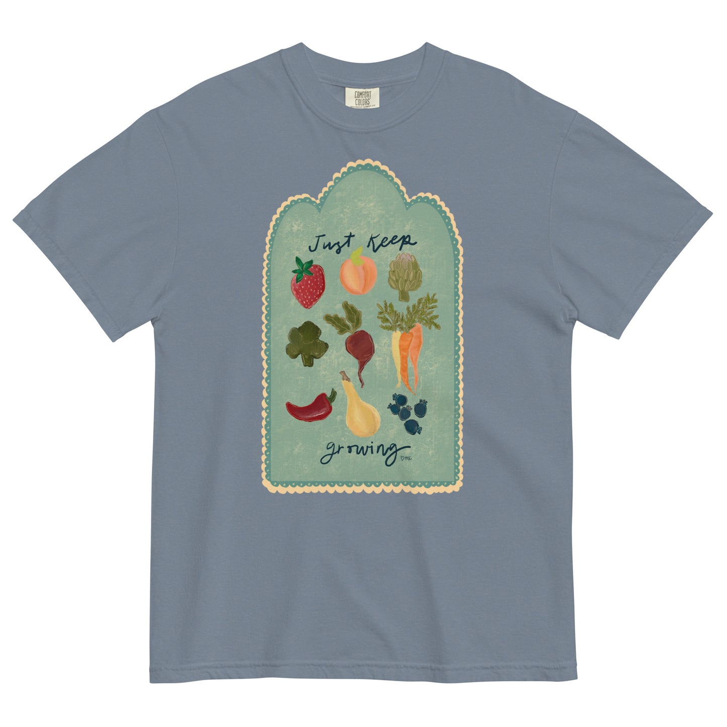 Just keep growing veggie tee for adults