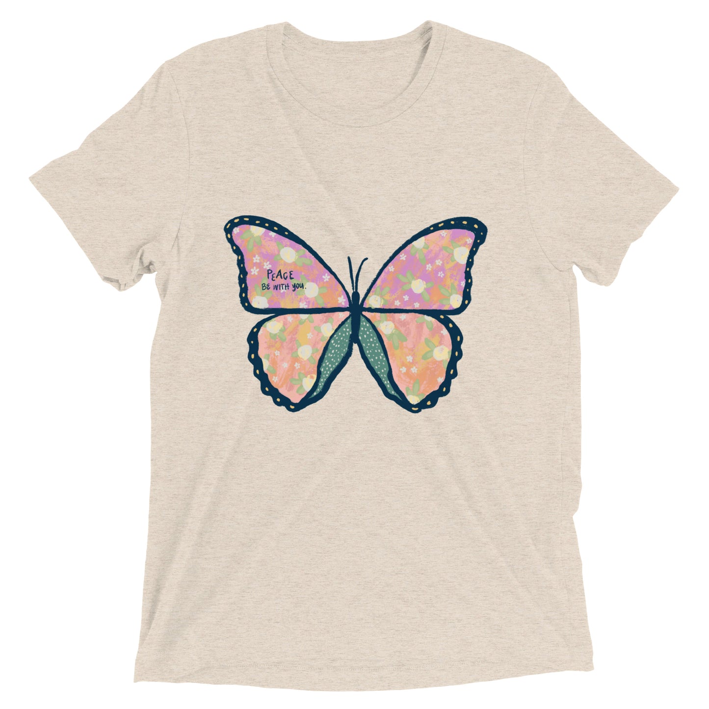 Butterfly bible verse Short sleeve t-shirt