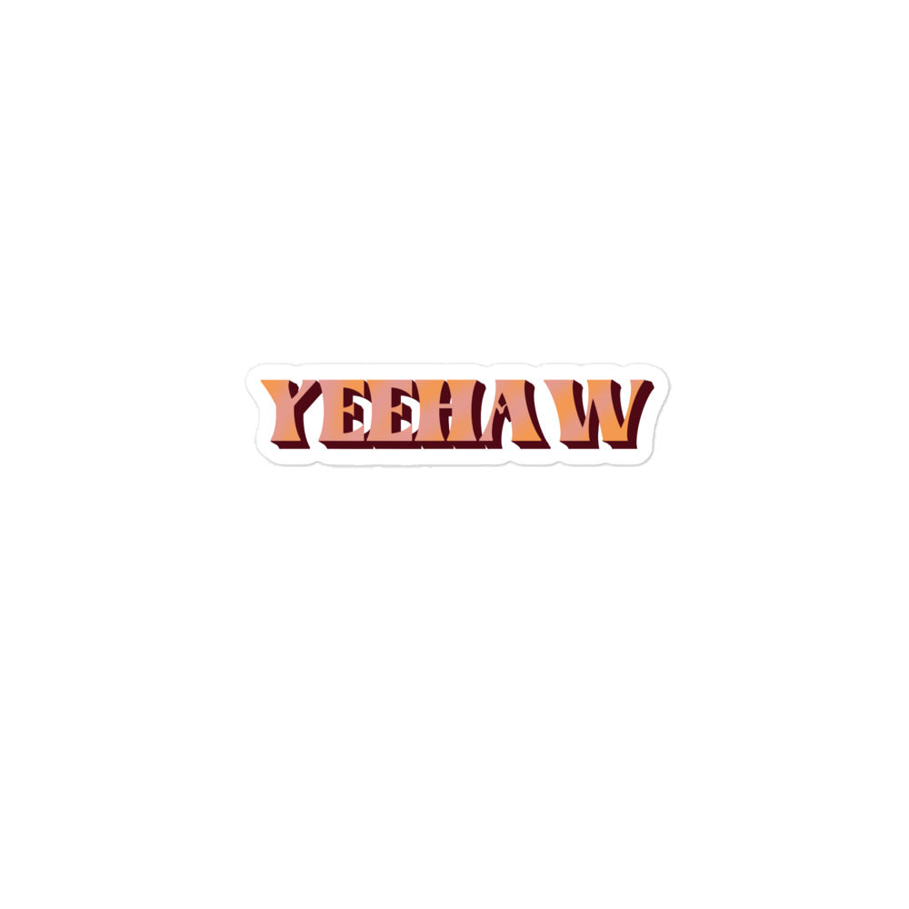 Yeehaw Bubble-free stickers