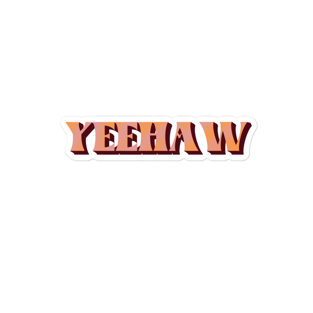Yeehaw Bubble-free stickers