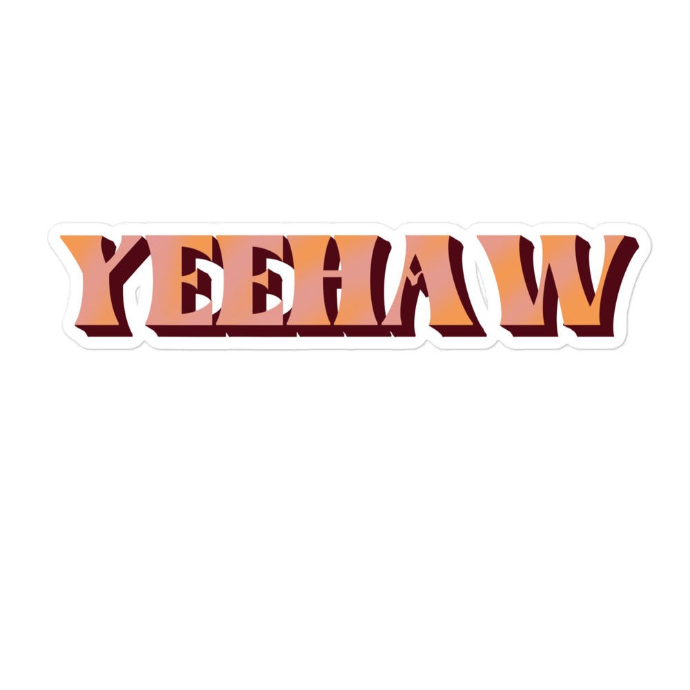 Yeehaw Bubble-free stickers