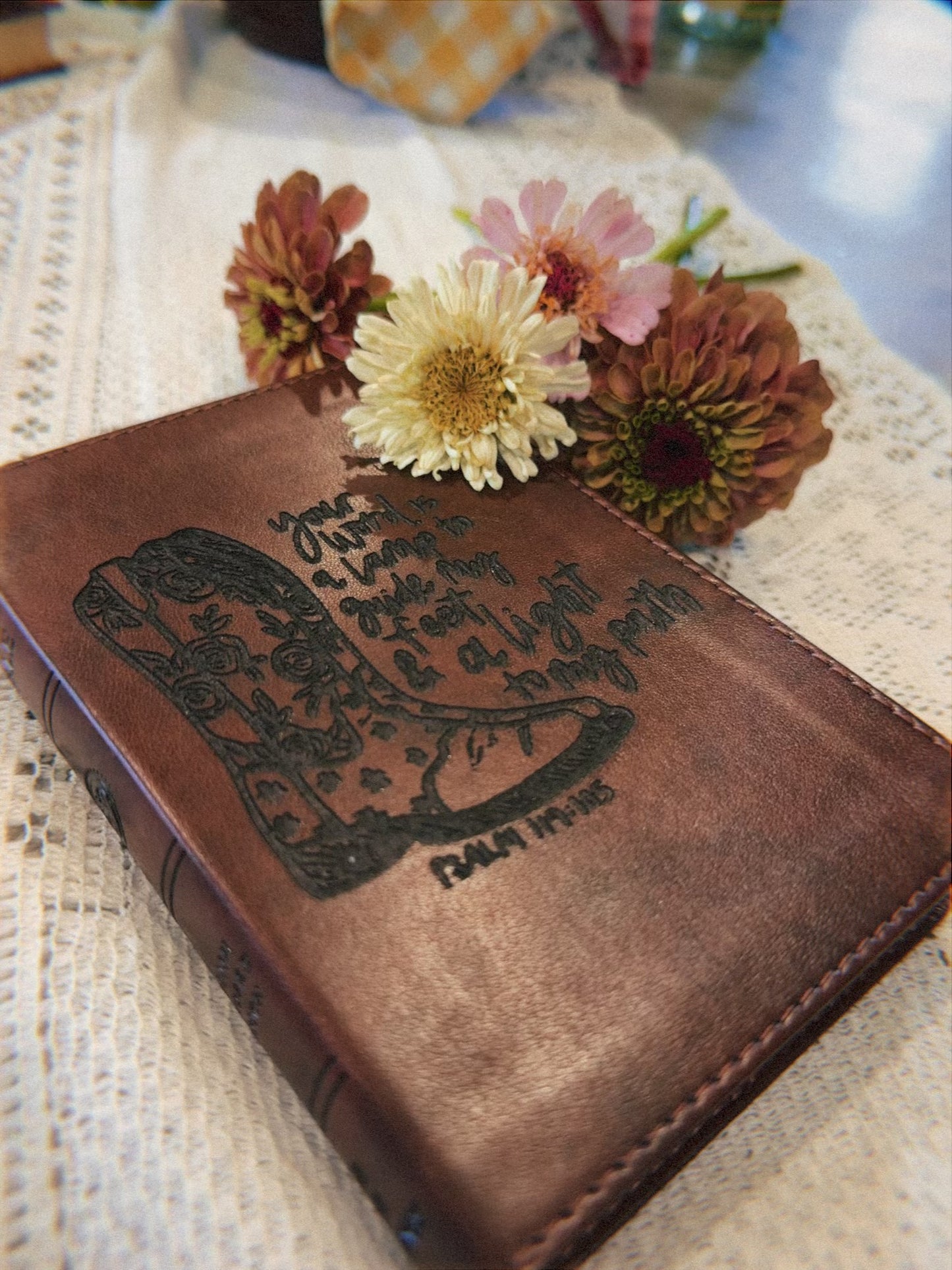 Lamp to my feet engraved bible