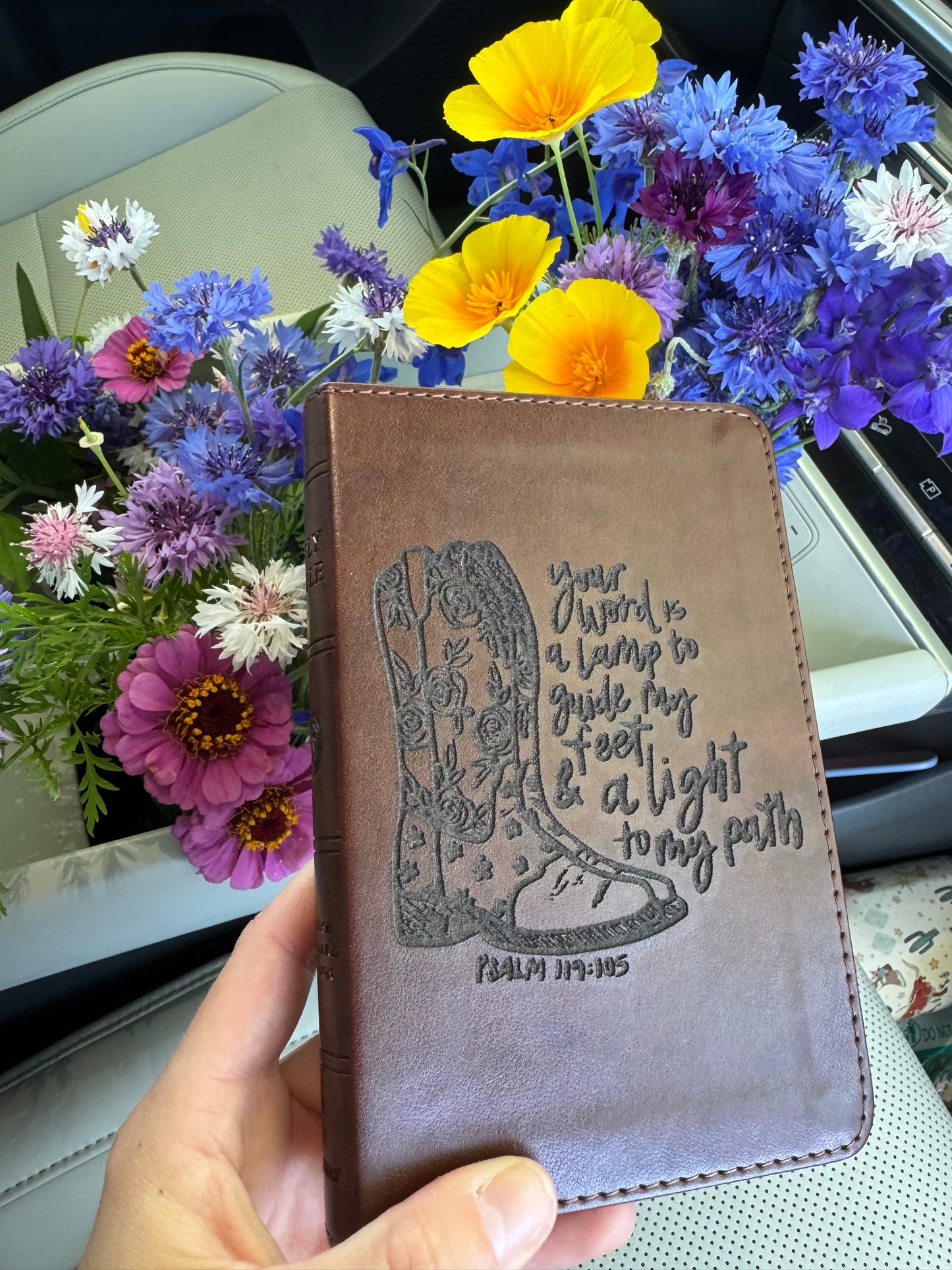 Lamp to my feet engraved bible