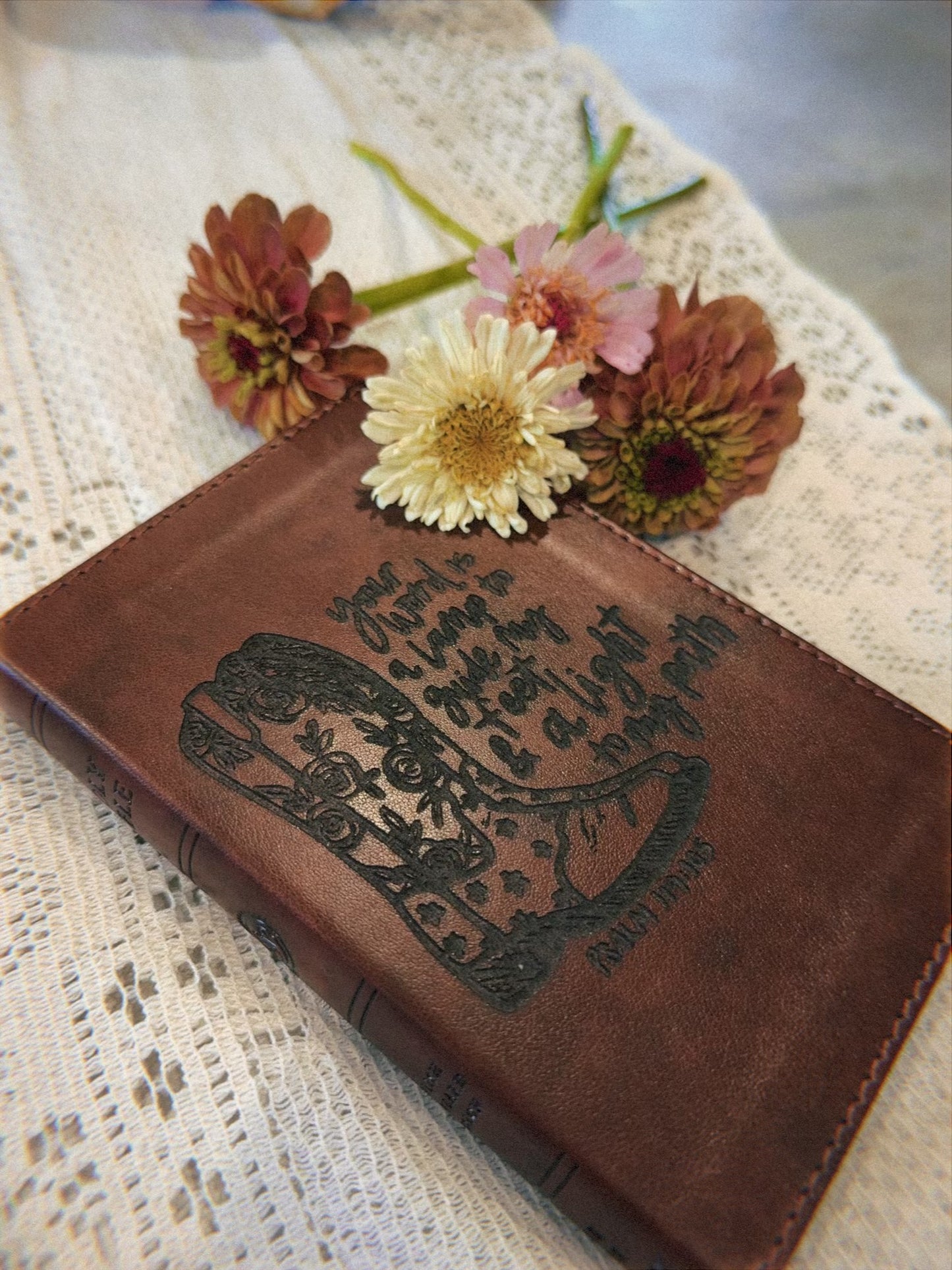 Lamp to my feet engraved bible