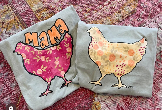 Mama hen comfort colors tee