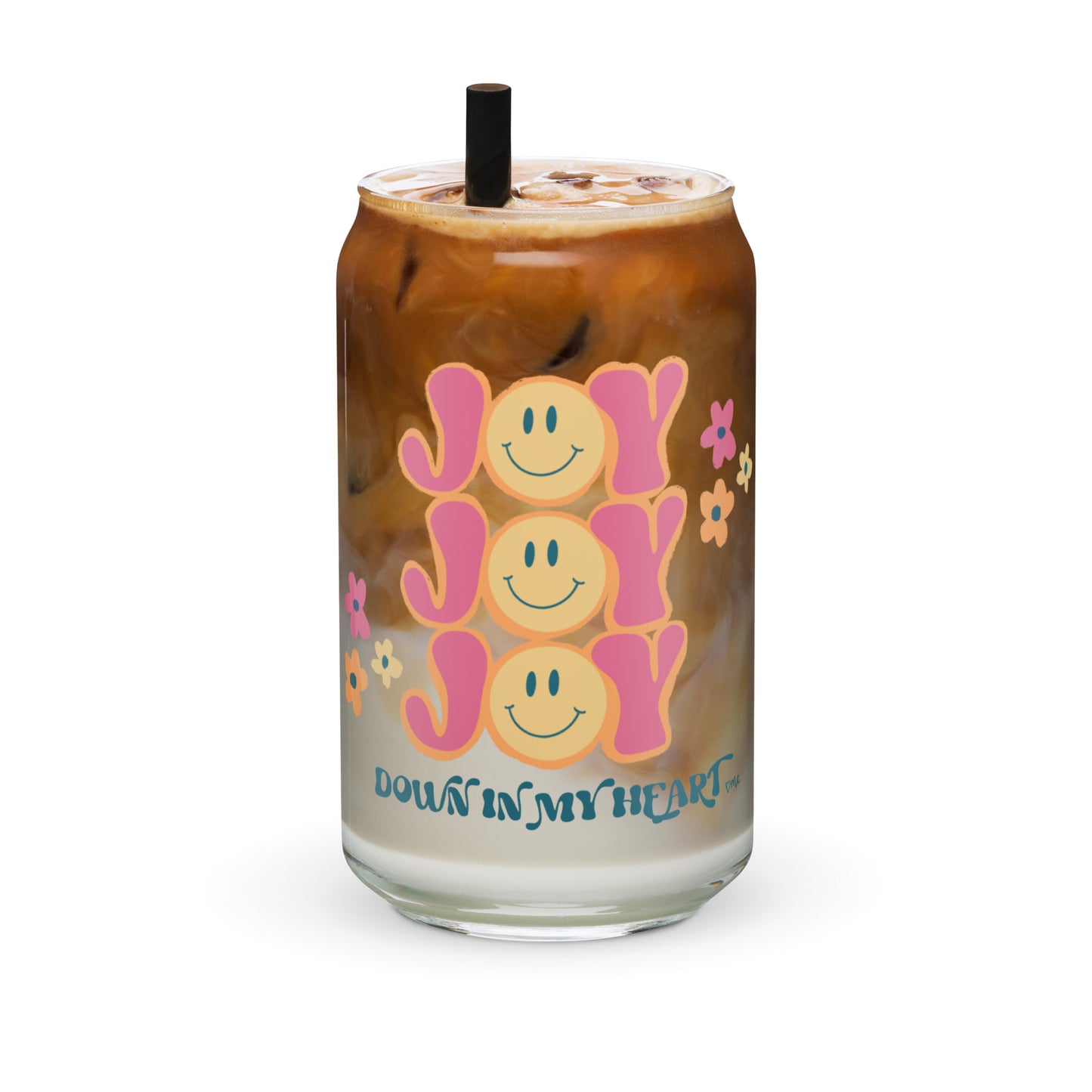 JOY ice coffee glass