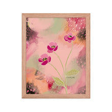 Load image into Gallery viewer, Pink flower Framed wall art
