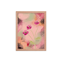 Load image into Gallery viewer, Pink flower Framed wall art

