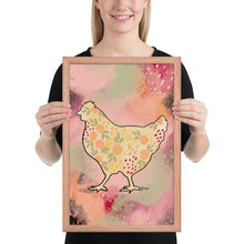 Load image into Gallery viewer, Funky chicken Framed wall art
