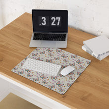 Load image into Gallery viewer, Beautiful Butterfly and Flower Desk Mat for Keyboard and Mouse
