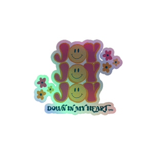 Joy Holographic stickers