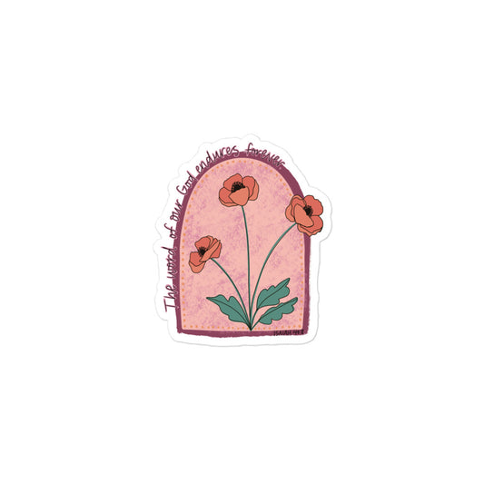Floral Christian Bubble-free stickers