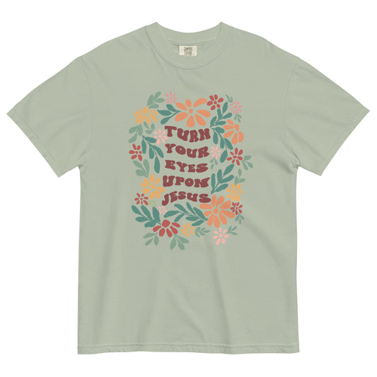 Turn your eyes upon Jesus tee Unisex garment-dyed heavyweight t-shirt
