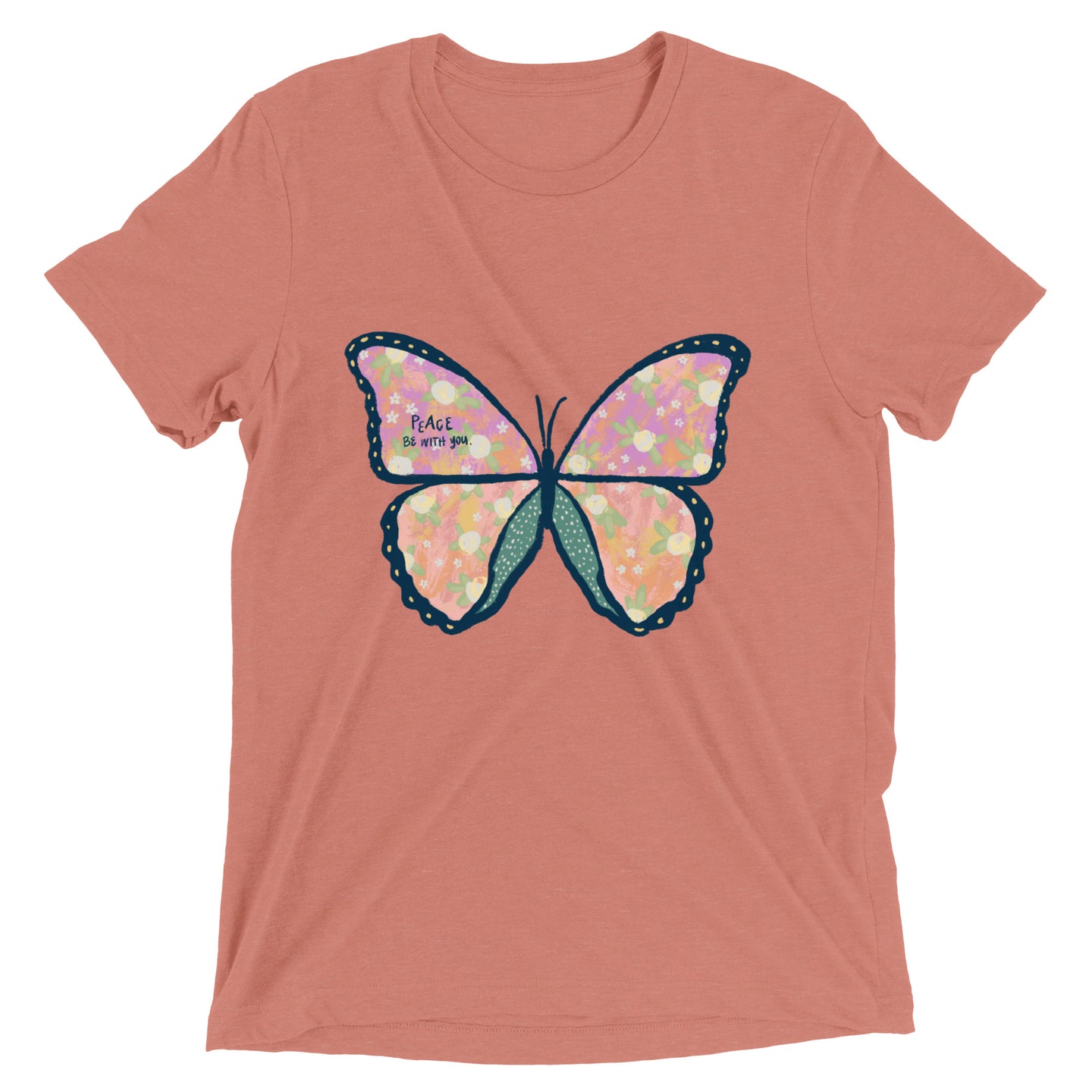 Butterfly bible verse Short sleeve t-shirt