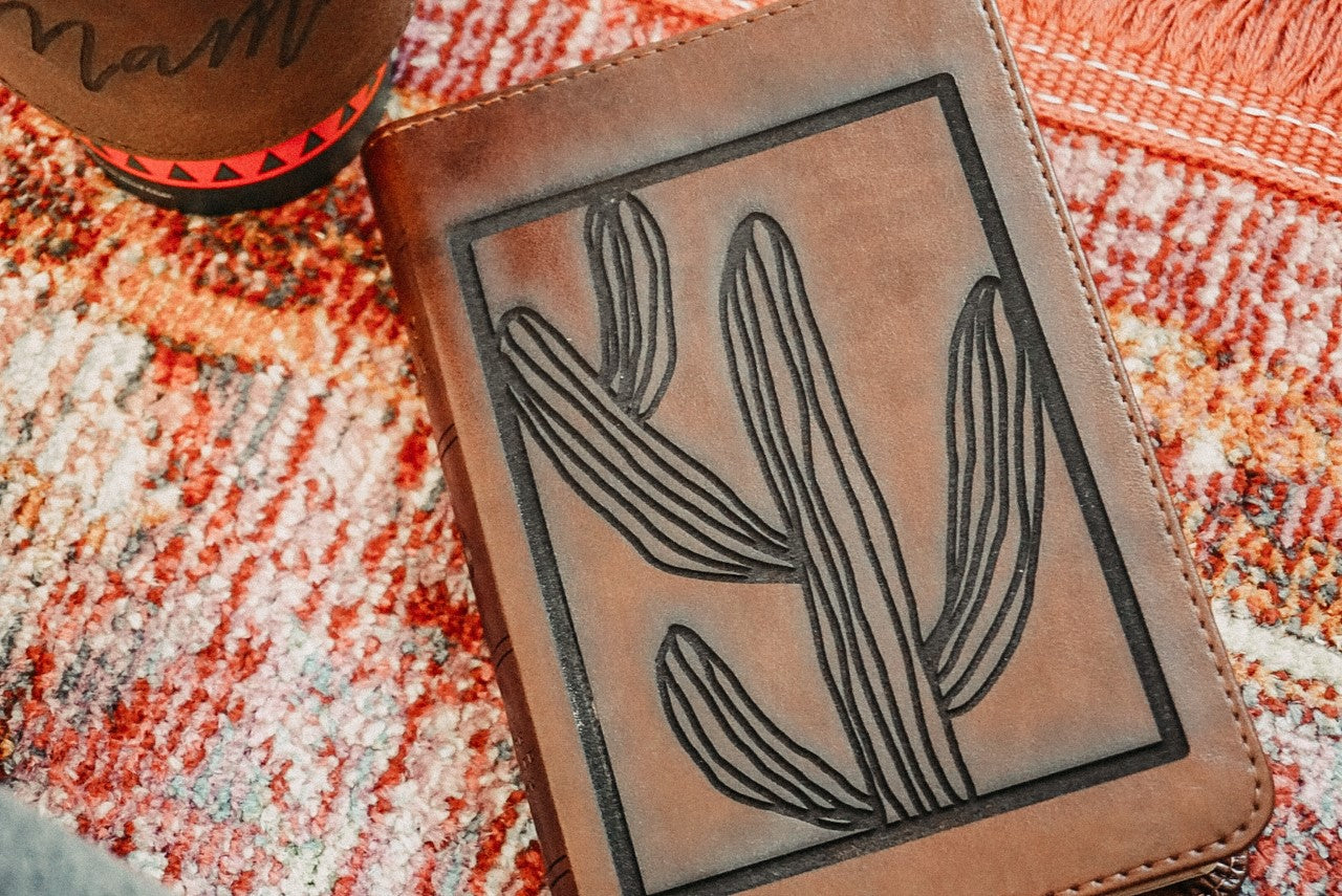 Cactus Engraved Bible
