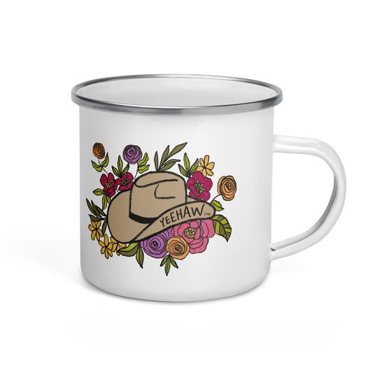 Yeehaw Enamel Mug
