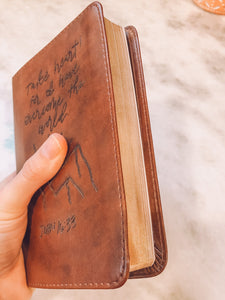 Take Heart Engraved Compact Bible