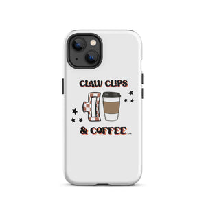 Claw clips and coffee Tough iPhone case