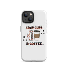 Load image into Gallery viewer, Claw clips and coffee Tough iPhone case
