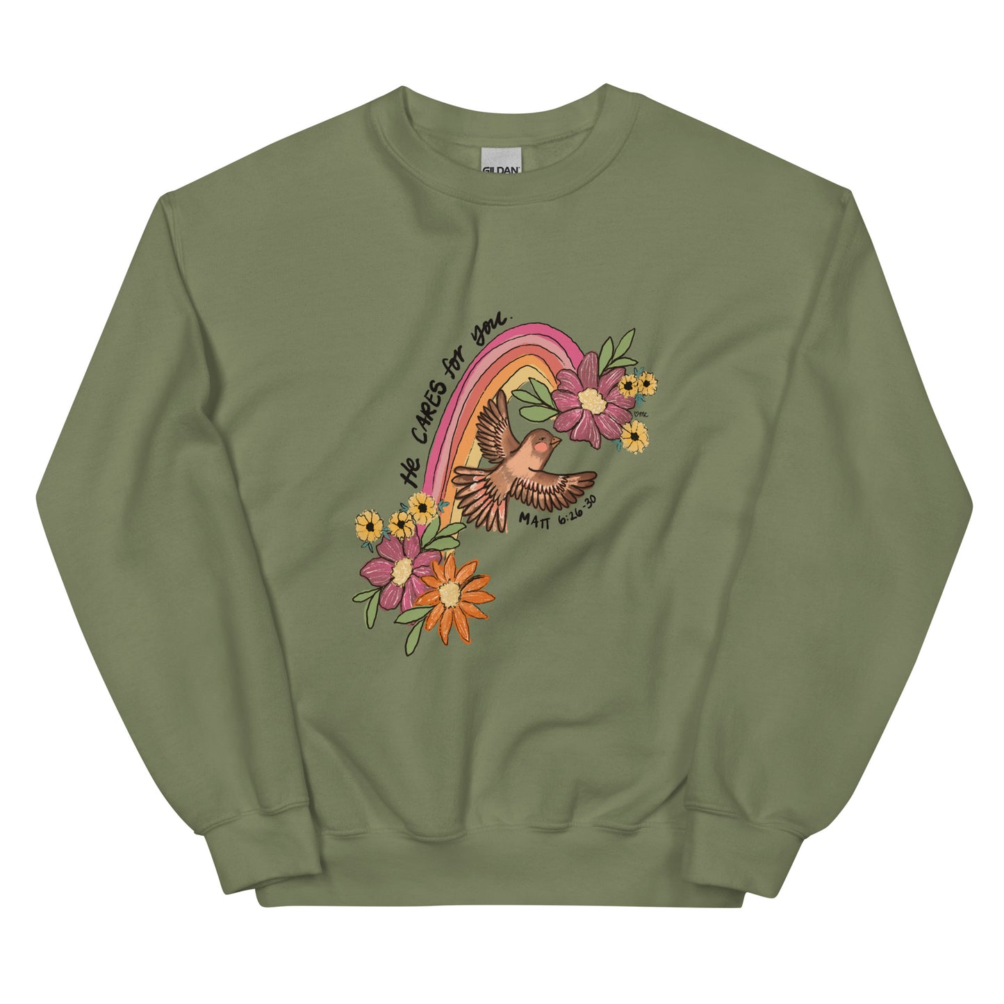 He Cares Sweatshirt