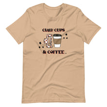 Load image into Gallery viewer, Claw clips and coffee Unisex t-shirt
