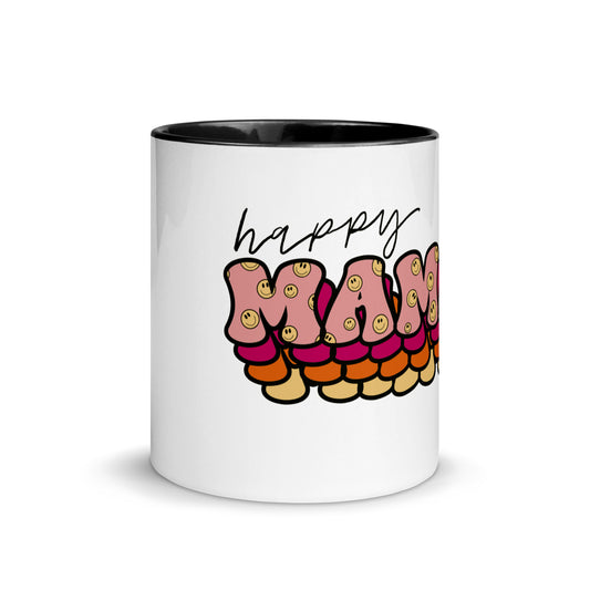 Happy Mama Mug with Color Inside