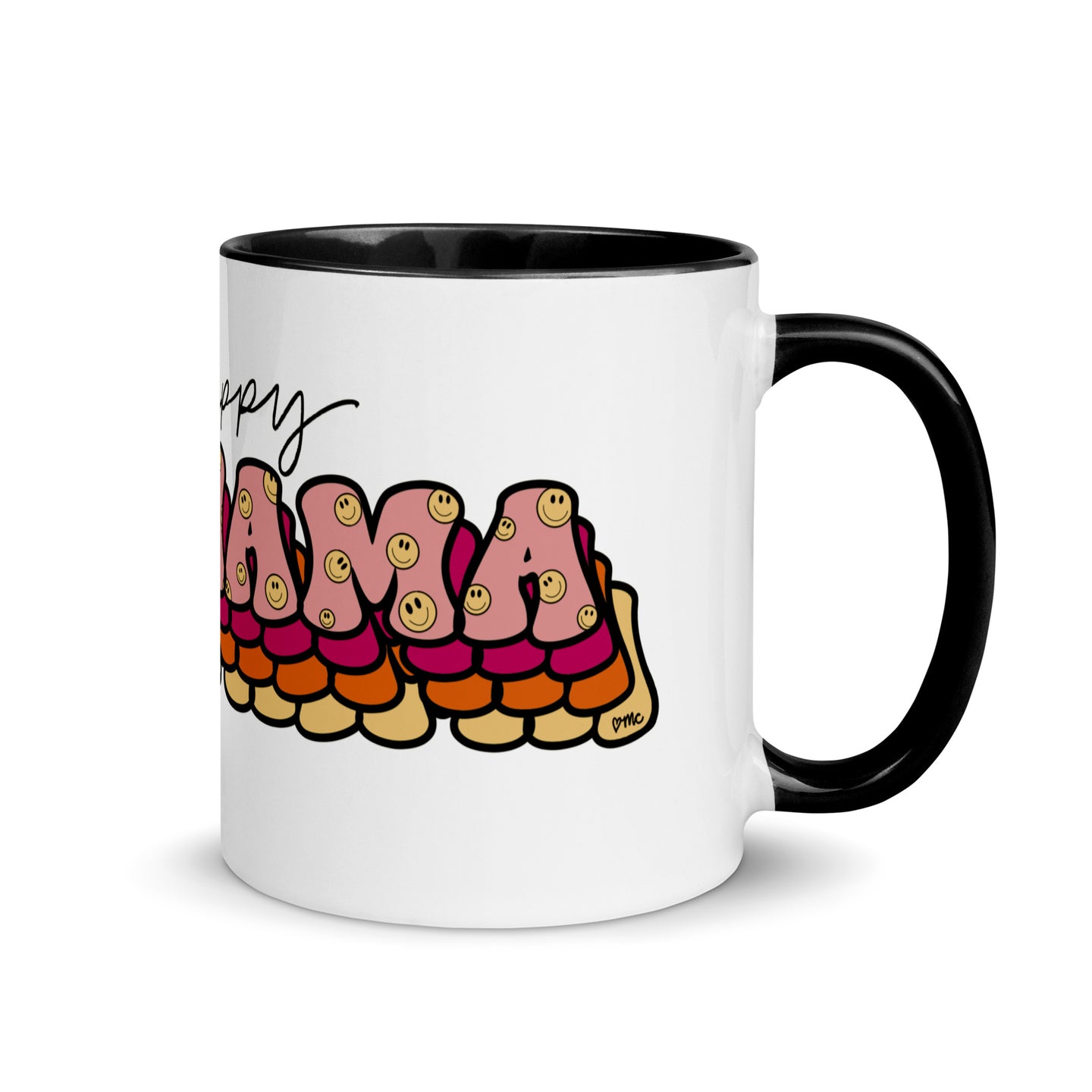 Happy Mama Mug with Color Inside